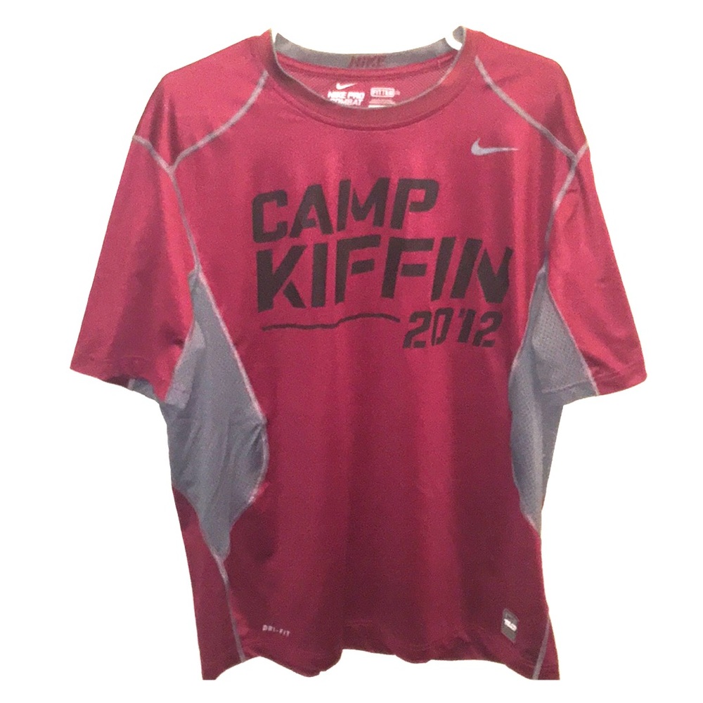 Nike Pro Combat Shirt Dri-Fit Fitted Camp Kiffin